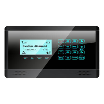 house safety alarm GSM/WIFI Home Alarm System 128x64 lattice LCD screen Door Sensor/remote controller/PIR Sensor/Siren