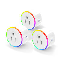 Smart outlet switch Intelligent Plug Tuya Smart Life plug socket, wifi power socket, RGB LED scene modes, mini wifi outlet, timer socket Alexa Google IFTTT